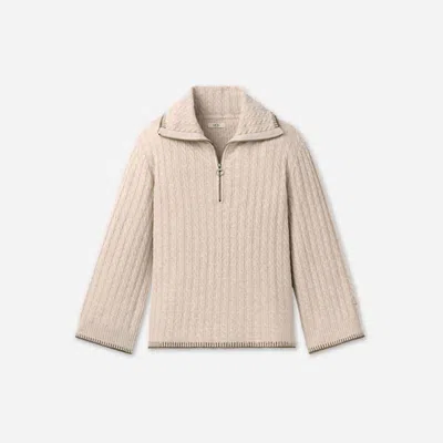 Ugg ® Women's Rylynn Quarter-zip Sweater Tops In Oatmeal Heather