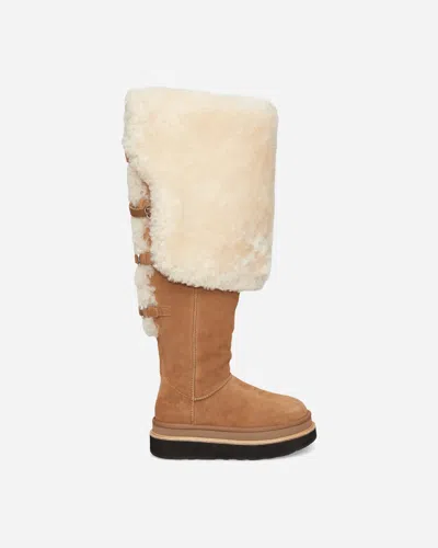 Ugg Women S Sacai Thigh High Boots Chestnut In Brown