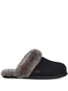 Ugg Scuffette Ii Black Suede Slippers In Black