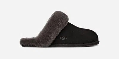 Ugg ® Women's Scuffette Ii Suede Sheepskin Slipper In Black/grey