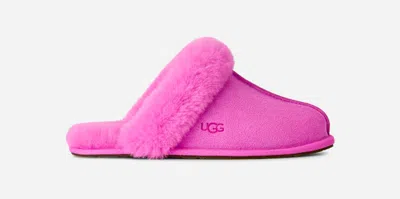 Ugg ® Women's Scuffette Ii Suede Sheepskin Slipper In Bright Fuchsia In Pink