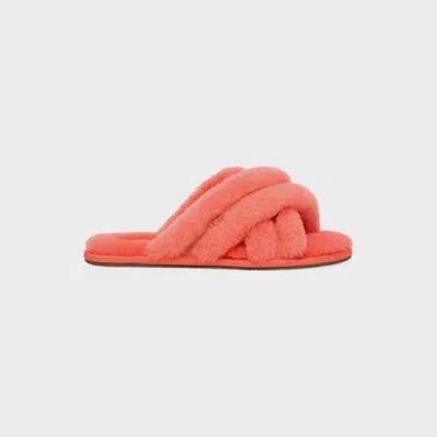 Ugg Women's Scuffita Slipper In Vibrant Coral In Multi
