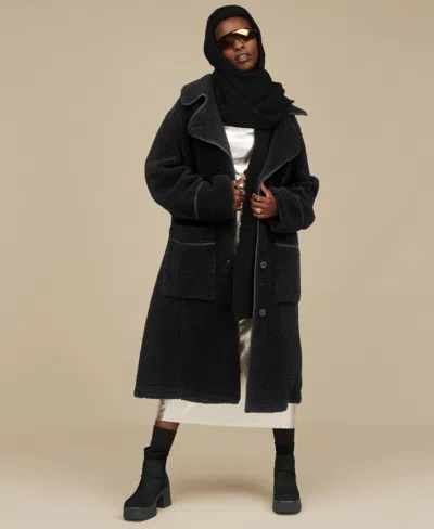 UGG WOMEN'S SEMA COMFORT-FIT FULL-LENGTH FLUFF COAT