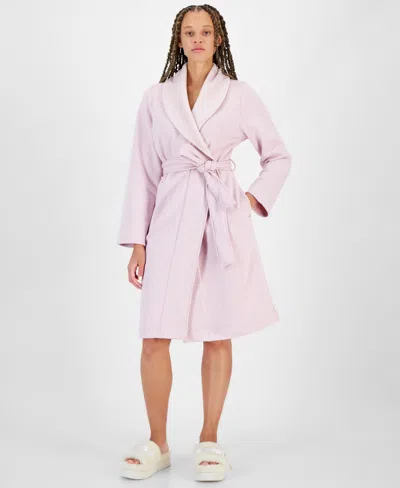 Ugg Women's Shawl-collar Duffield Long-sleeve Bath Robe In Ashen
