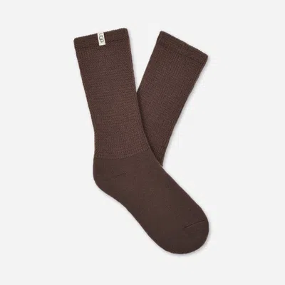 Ugg ® Women's Shealy Cozy Crew Acrylic Blend In Burnt Cedar