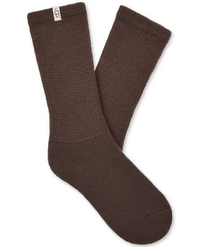 Ugg Women's Shealy Cozy Crew Socks In Brown