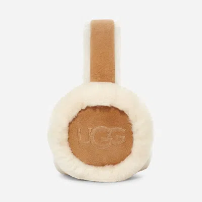 Ugg ® Women's Sheepskin Embroidery Earmuff In Chestnut