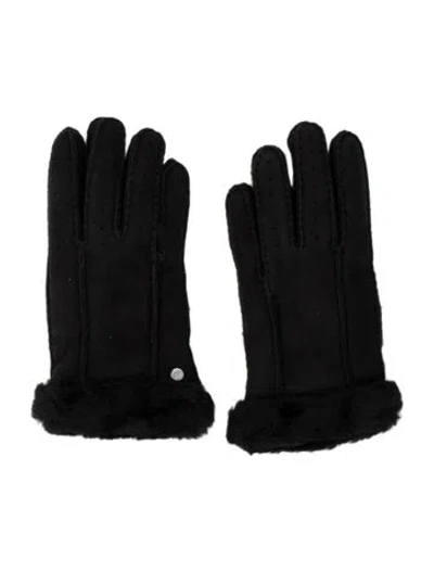 Pre-owned Ugg Women's Sheepskin Gloves W/tags In Black