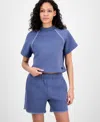 Ugg Women's Short-sleeve Crewneck Sweatshirt In Desert Blue