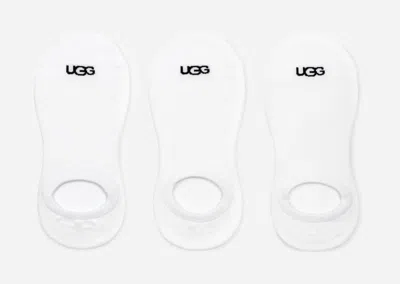 Ugg ® Women's Stela No Show 3 Pack Cotton Blend In White/