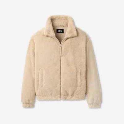 Ugg ® Women's Tash Faux Fur Jacket Tops In Spelt In Neutral