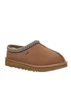 Ugg Tasman Beige Mules With Embossed Logo In Suede Woman In Brown