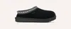 Ugg Tazz Platform Suede Braid Mules In Black