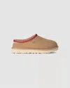 Ugg Tasman Suede Slippers With Shearling Lining In Brown