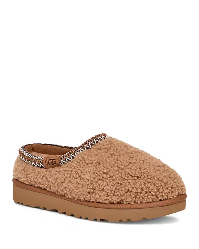 Ugg Women's Tasman Maxi Curly Clog Flats In Brown