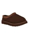 Ugg Tasman Burnt Cedar Sheepskin Embroidery Trim Mules In Green