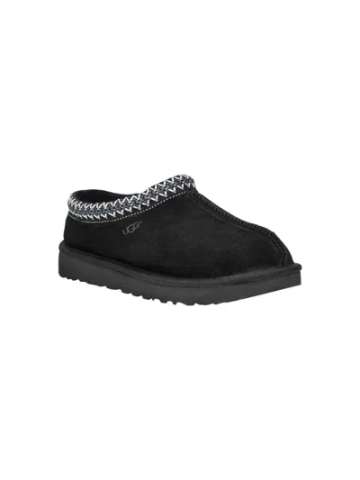 Ugg Tasman Suede Slippers In Black