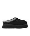 Ugg 40mm Tazz Shearling Platform Loafers In Black