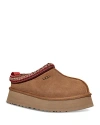 Ugg Tazz Womens Embroidered Slip On Slide Slippers In Chestnut