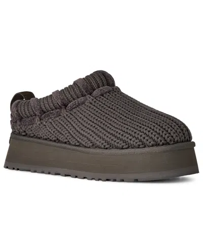Ugg Women's Tazz Whipstitch Knit Slip-on Slippers In Charcoal