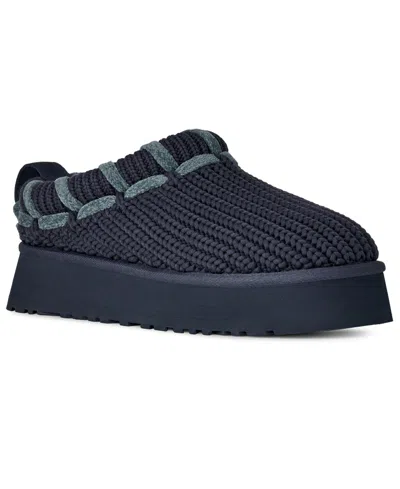 Ugg Women's Tazz Whipstitch Knit Slip-on Slippers In Blue