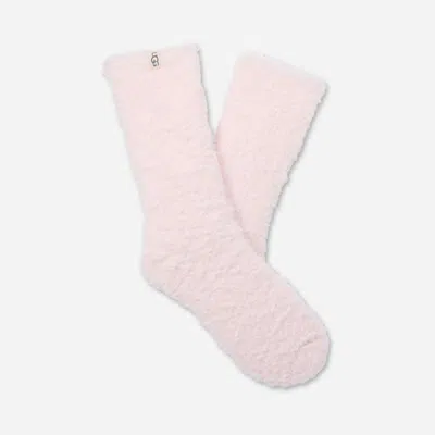 Ugg ® Women's Teddi Cozy Crew Polyester Blend/recycled Materials In Pale Orchid