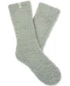Ugg Teddy Cozy Crew Socks In Gray