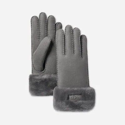 Ugg ® Women's Turn Cuff Glove Sheepskin In Anchor Grey