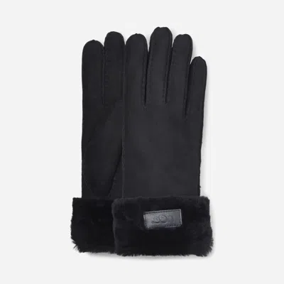 Ugg ® Women's Turn Cuff Glove Sheepskin In Black