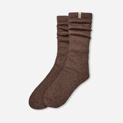 Ugg ® Women's Tyla Slouchy Crew Ii Cotton Blend In Allspice In Brown
