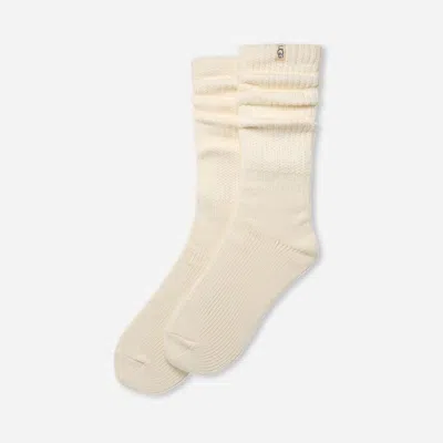 Ugg ® Women's Tyla Slouchy Crew Ii Cotton Blend In Nimbus In Gray