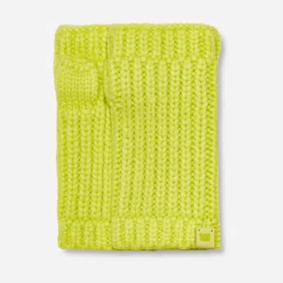 Ugg Women's  Chunky Fingerless Mitten Green Extreme Cold Weather Gloves Red868