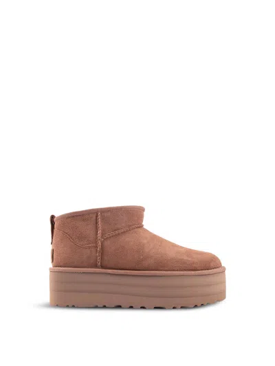 Ugg Classic Ultra Mini Platform Boot In Chestnut