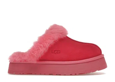 Pre-owned Ugg Women's  Disquette Slipper Sneakers In Hibiscus Pink