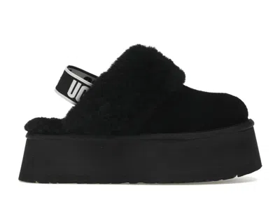 Pre-owned Ugg Women's  Funkette Slipper Sneakers In Black/white