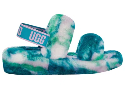 Pre-owned Ugg Women's  Oh Yeah Slide Marble Sneakers In Aquatic Blue