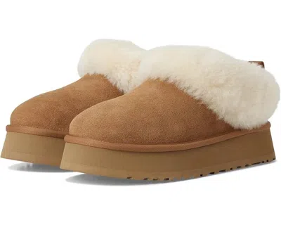 Ugg Tazzette 1134810-che Slippers Chestnut Suede Sheepskin Lined Rhs8005 In Brown
