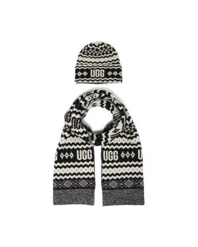 Ugg Women's Isle Set In Black Multi In Gray