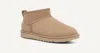 Ugg 10mm Classic Ultra Mini Shearling Boots In Beige