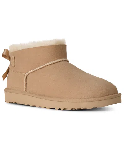 Ugg Ultra Mini Bailey Suede Boots In Animal Print