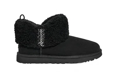 Ugg Women's Ultra Mini Braid In Black In Animal Print