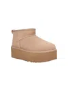 Ugg Classic Ultra Mini Platform Boot With Asymmetrical Edge In Brown