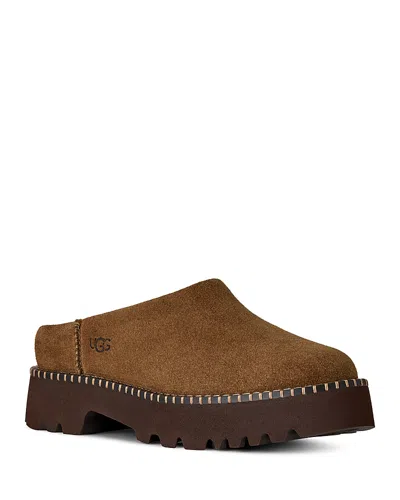 Ugg Uptowner Mule Women's Clog/mule Shoes Light Bronze: 12 B - Medium, Suede In Brown