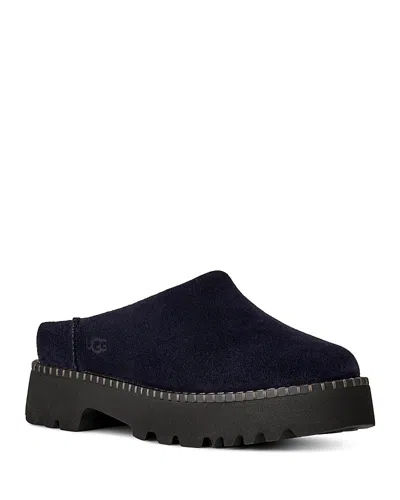Ugg Uptowner Mule Women's Clog/mule Shoes Starry Night: 8 B - Medium, Suede In Blue