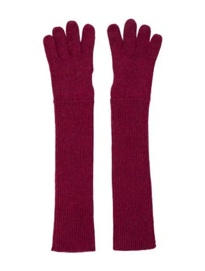 Pre-owned Ugg Women's Wool Gloves In Purple