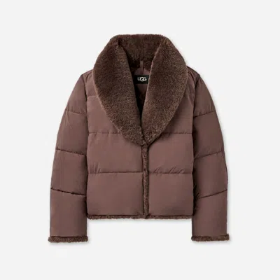 Ugg ® Women's Wylda Puffer Jacket In Burnt Cedar In Brown
