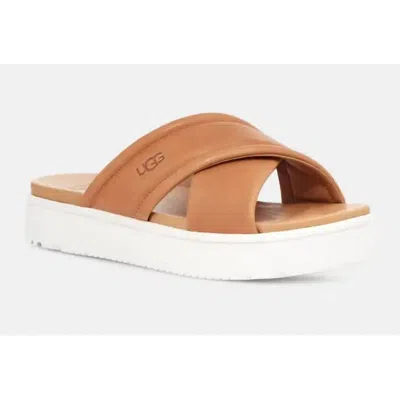 Ugg Women's Zayne Crossband Slides In Tan In Multi
