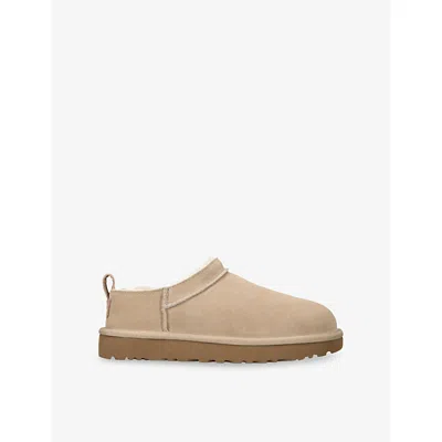 UGG WOMENS BEIGE CLASSIC MICRO SUEDE BOOTS EUR 36 / 3 UK