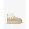 Ugg W Classic Mini Dipper Sunwave Boots In Beige Oth