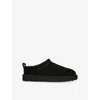 Ugg Micro Slippers With Flat Platform Sole In Black